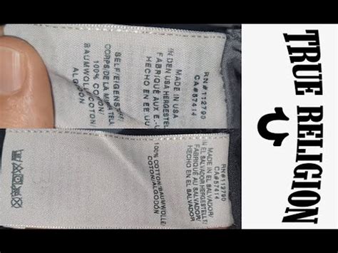 how to know if a true religion shirt is fake